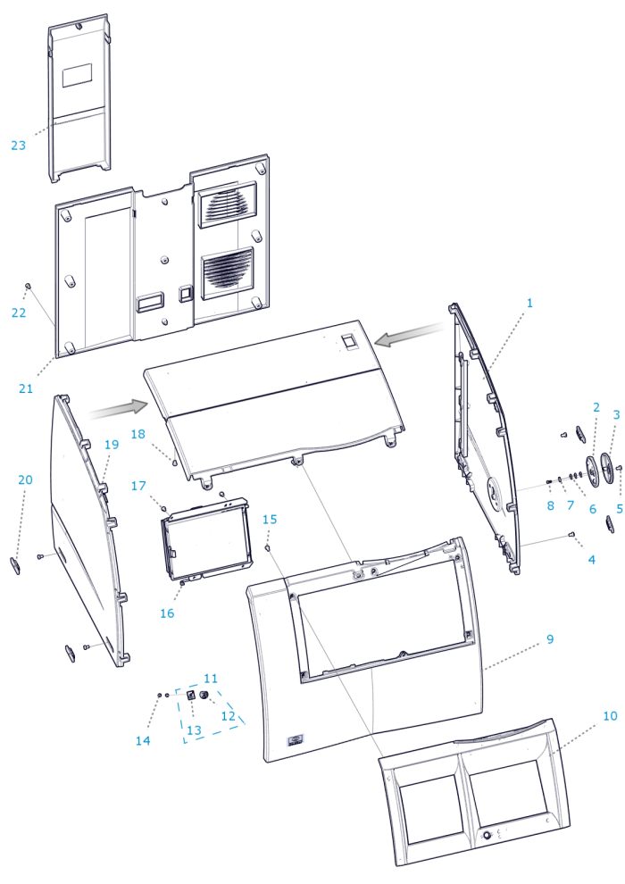 M22 - Front housing - New